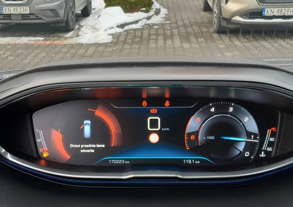 Peugeot 5008 cena 89000 przebieg: 170000, rok produkcji 2018 z Rajgród małe 137